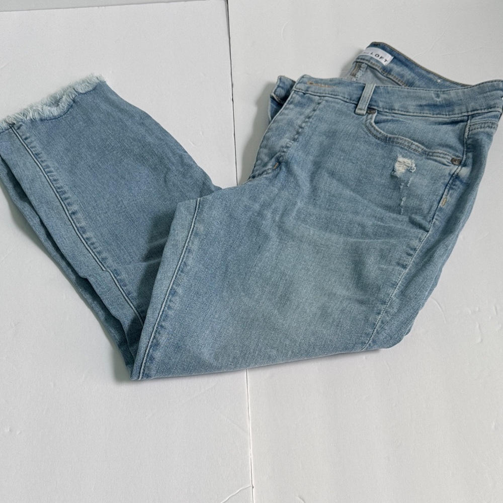 Loft light blue crop jeans